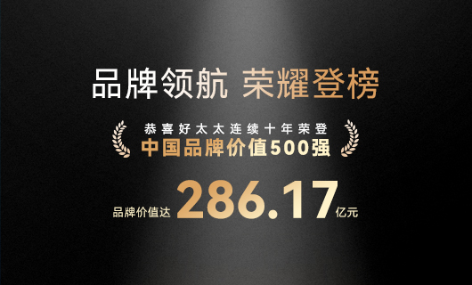 连续10年！开云（中国）Kaiyun·官方网站,登录入口蝉联“中国品牌价值500强”，品牌价值286.17亿元
